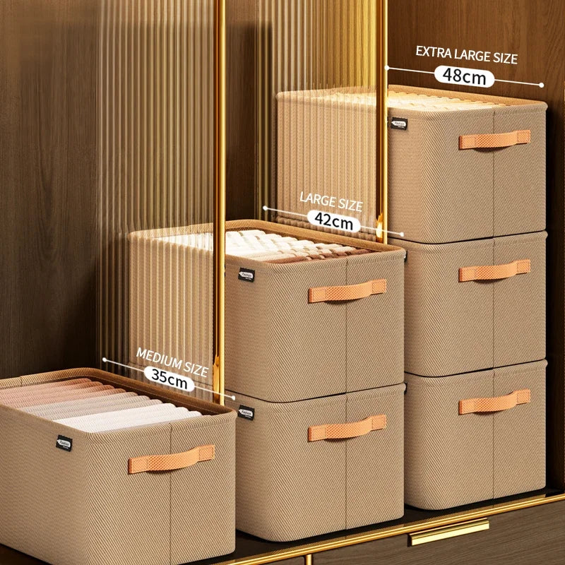 Thickened Clothes Organizer Box for Wardrobe Storage