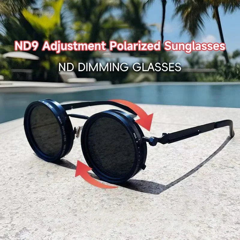 Polarized Round Sunglasses – Adjustable UV400 Shades