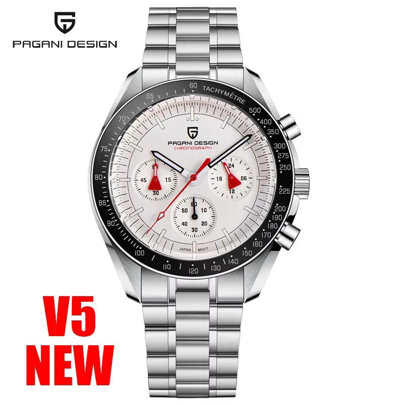 Men’s Moon Chronograph Watch Quartz With Sapphire