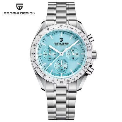 Men's Moon Chronograph Watch Quartz With Sapphire Glass