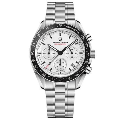 Men's Quartz Chronograph Watch Sapphire 100M Waterproof