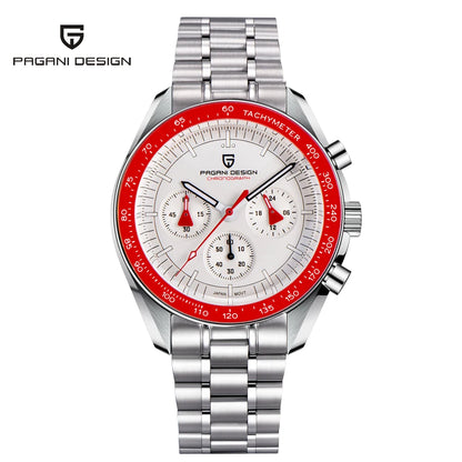 Men's Quartz Chronograph Watch Sapphire 100M Waterproof