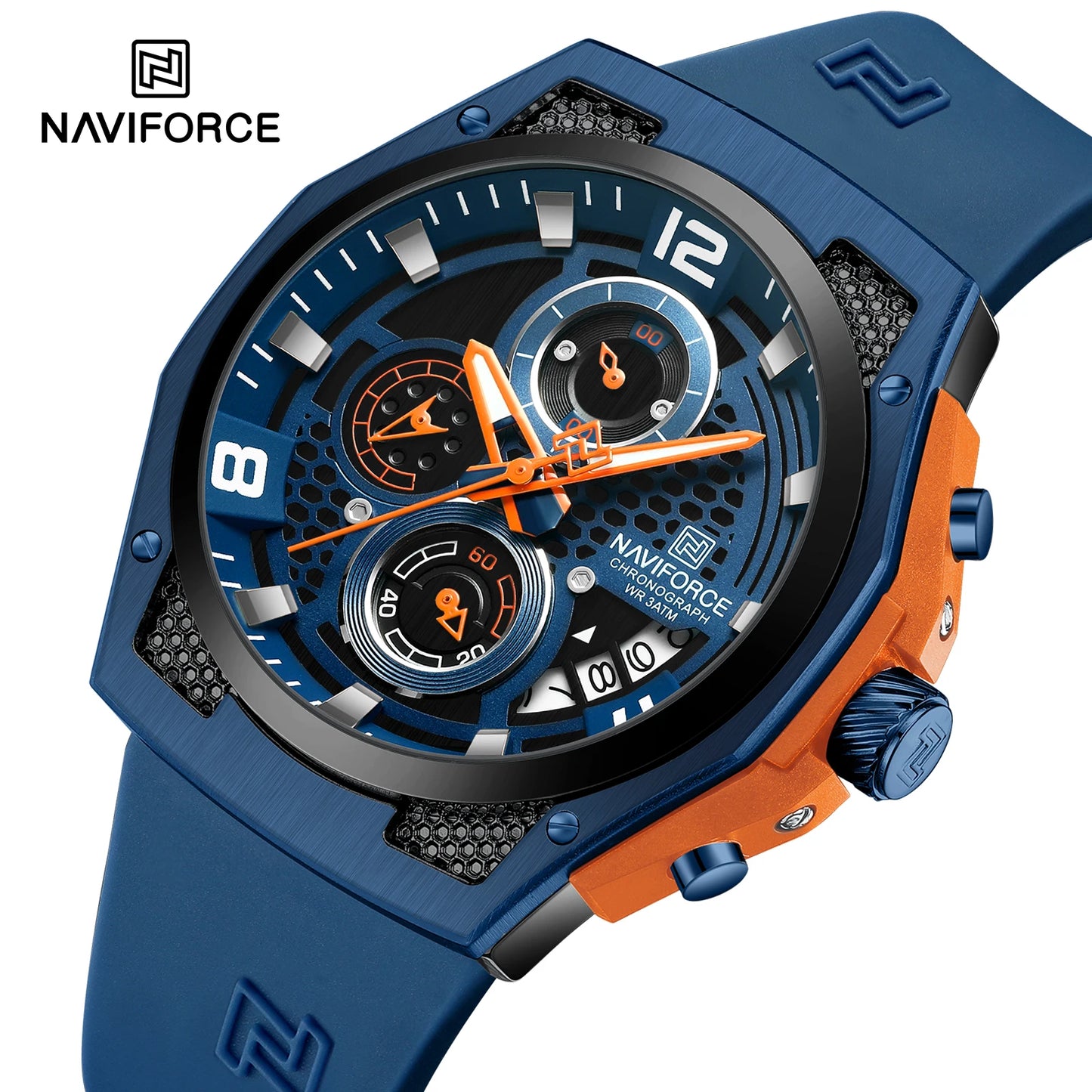 Men’s Sport Quartz Watch With Silicone Strap