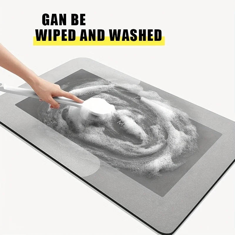 Super Absorbent Diatom Bath Mat for Bathroom Floors