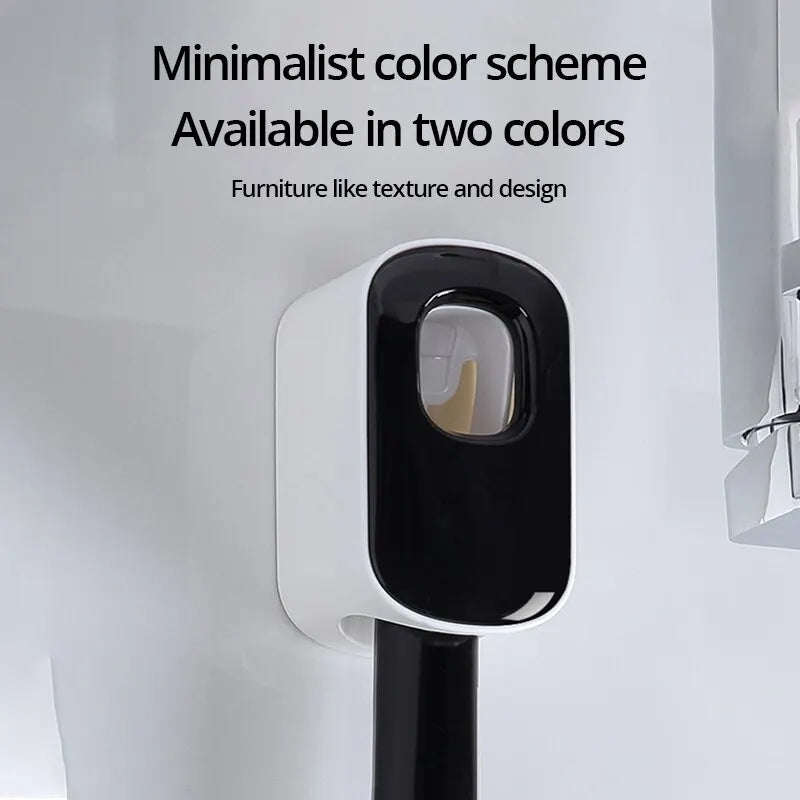 Automatic Toothpaste Dispenser With Wall-Mount Holder