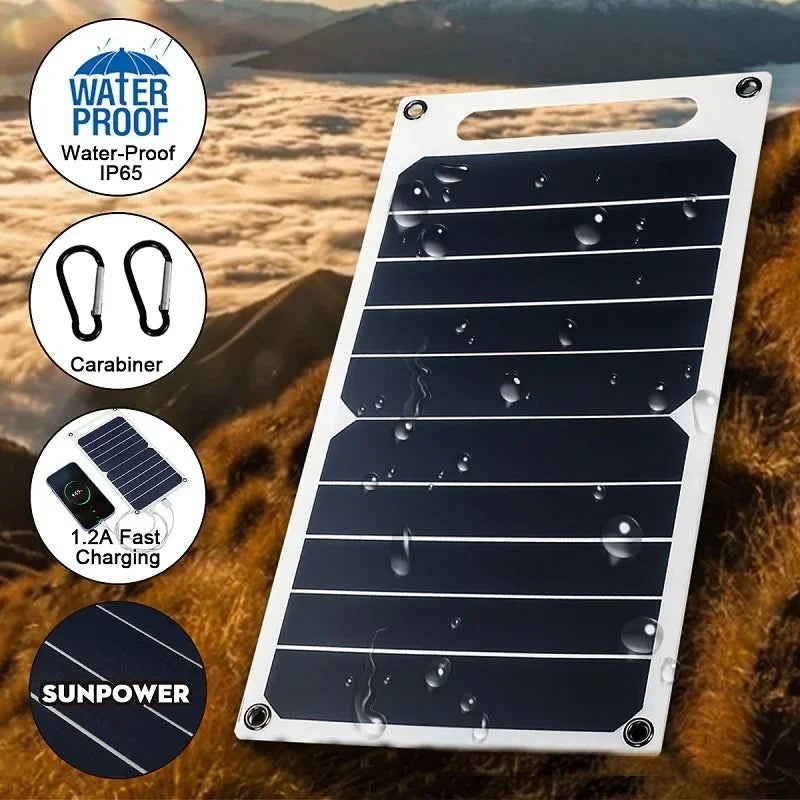 30W Solar Phone Charging Solar Panel – Waterproof & Portable