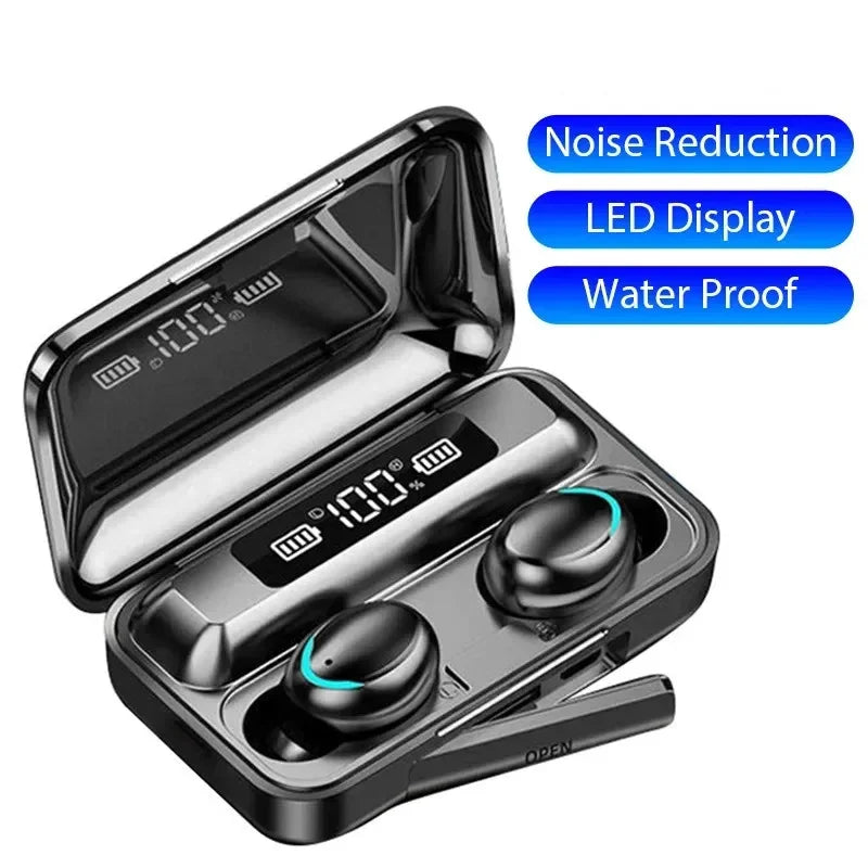 F9 Wireless Bluetooth Earbuds With LED Display