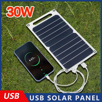 30W Solar Phone Charging Solar Panel – Waterproof & Portable