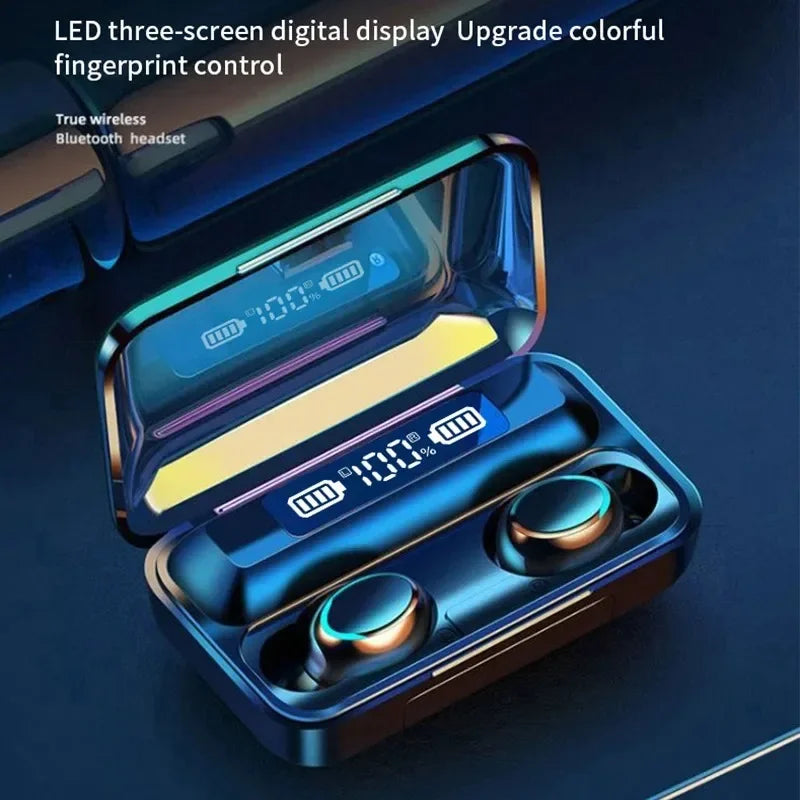F9 Wireless Bluetooth Earbuds With LED Display
