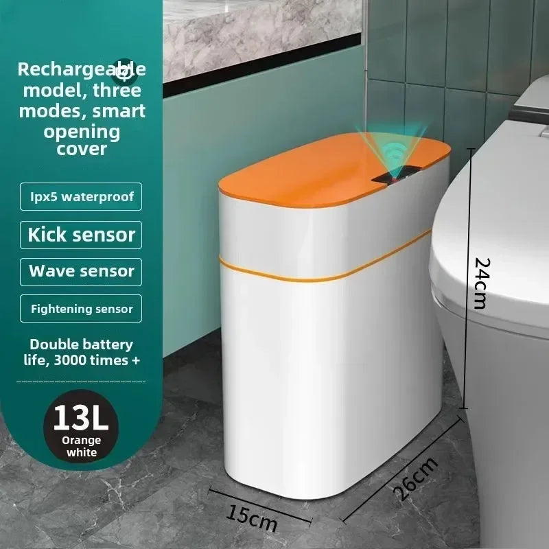 Automatic Induction Trash Can for Home and Bathroom