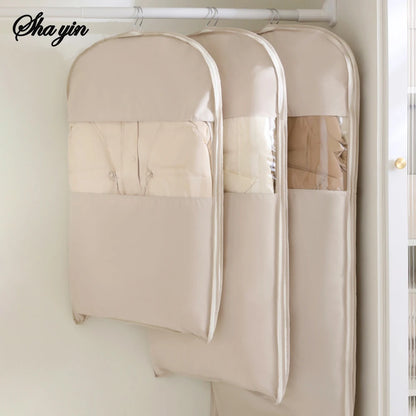 Visible Hanging Garment Bag Dust Cover Clothes Organizer