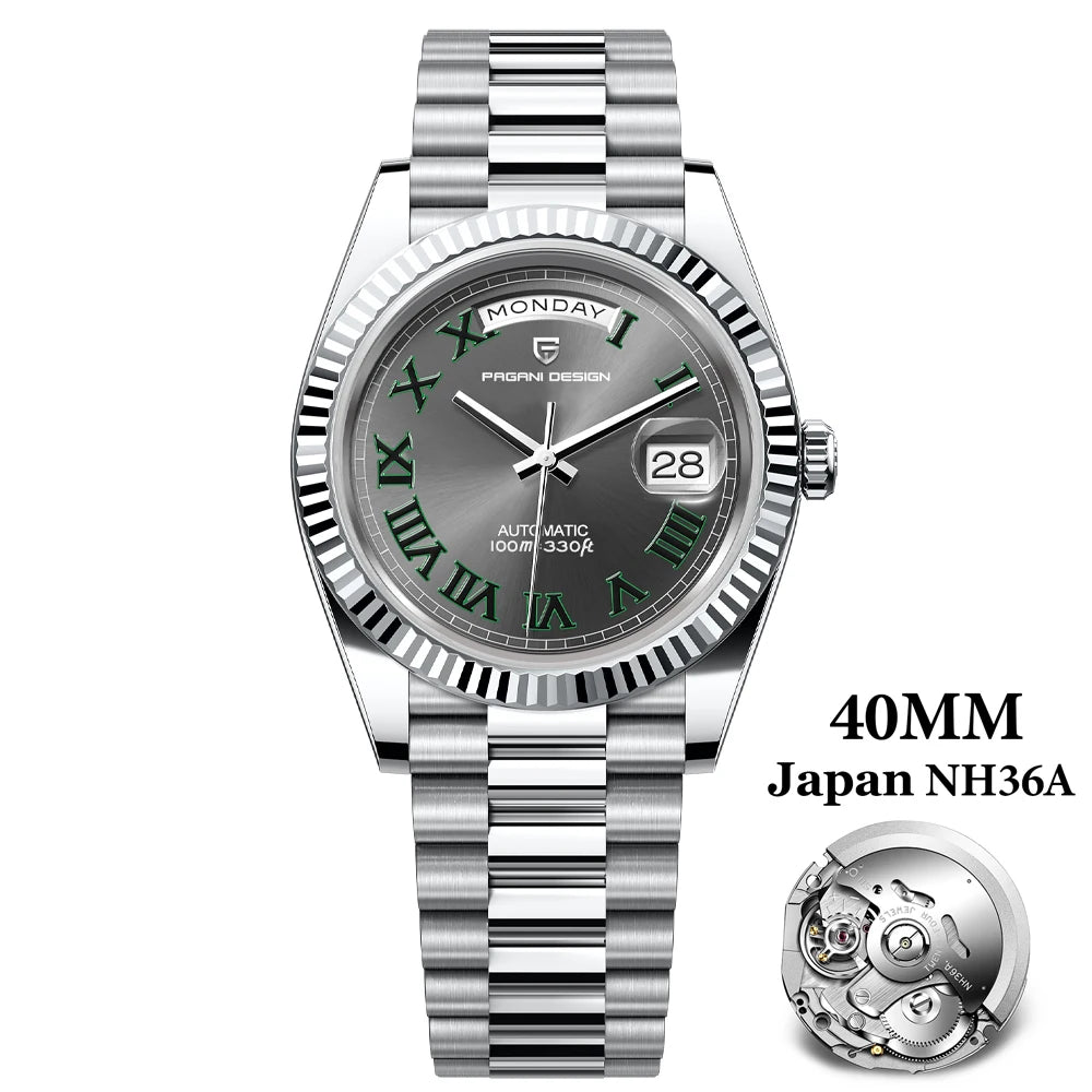 Men's Automatic Luxury Watch With Sapphire Crystal