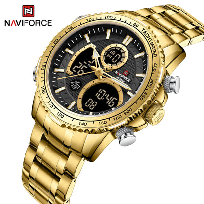 Men’s Analog-Digital Chronograph Watch Stainless Steel
