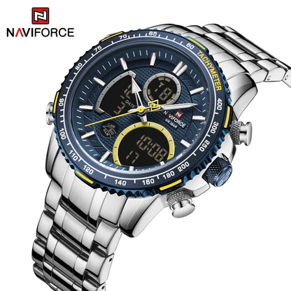 Men’s Analog-Digital Chronograph Watch Stainless Steel