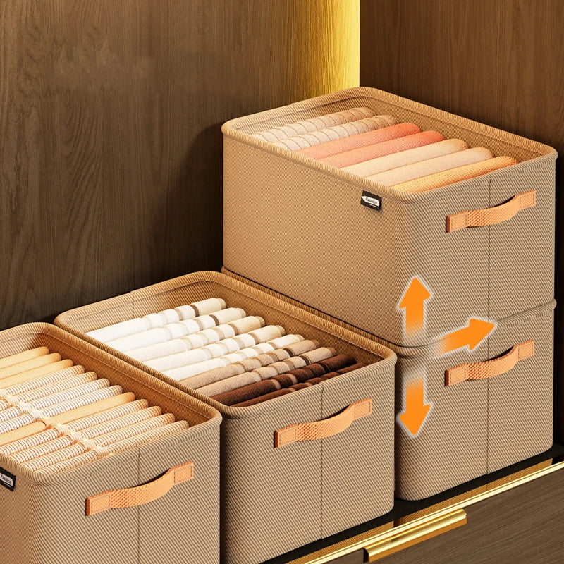 Thickened Clothes Organizer Box for Wardrobe Storage