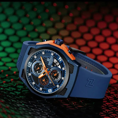 Men’s Sport Quartz Watch With Silicone Strap