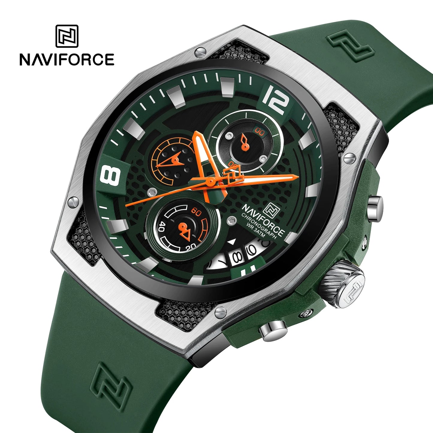 Men’s Sport Quartz Watch With Silicone Strap