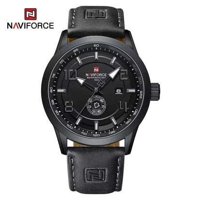 Men’s Sport Quartz Watch With PU Leather Strap