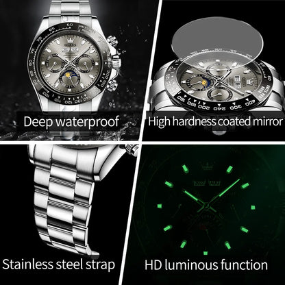 Men's Automatic Mechanical Watch Chronograph Luminous