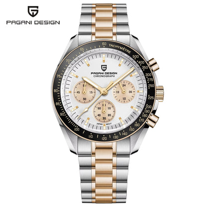 Men's Moon Chronograph Watch Quartz With Sapphire Glass