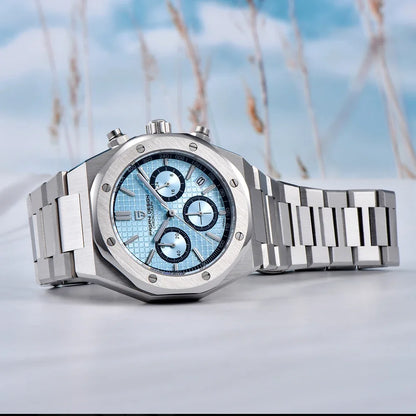 Men’s Quartz Chronograph Watch Sapphire 200M Water Resistant