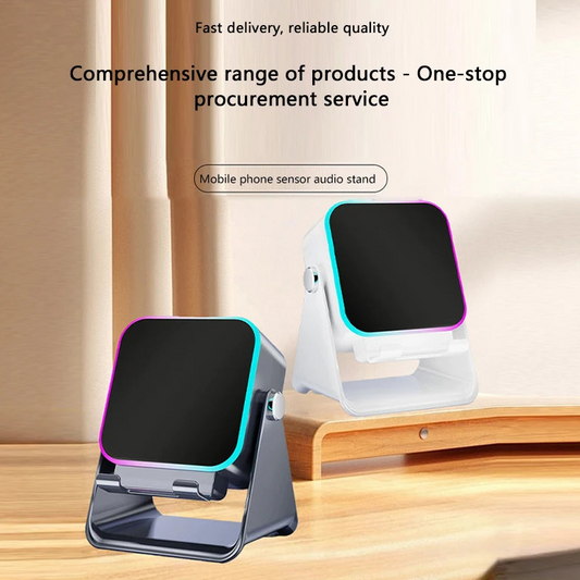 5-in-1 Wireless Induction Speaker Phone Stand with RGB