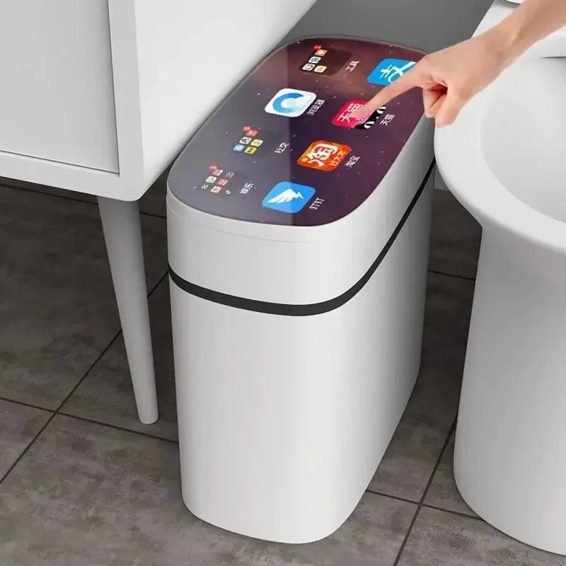 Automatic Induction Trash Can for Home and Bathroom