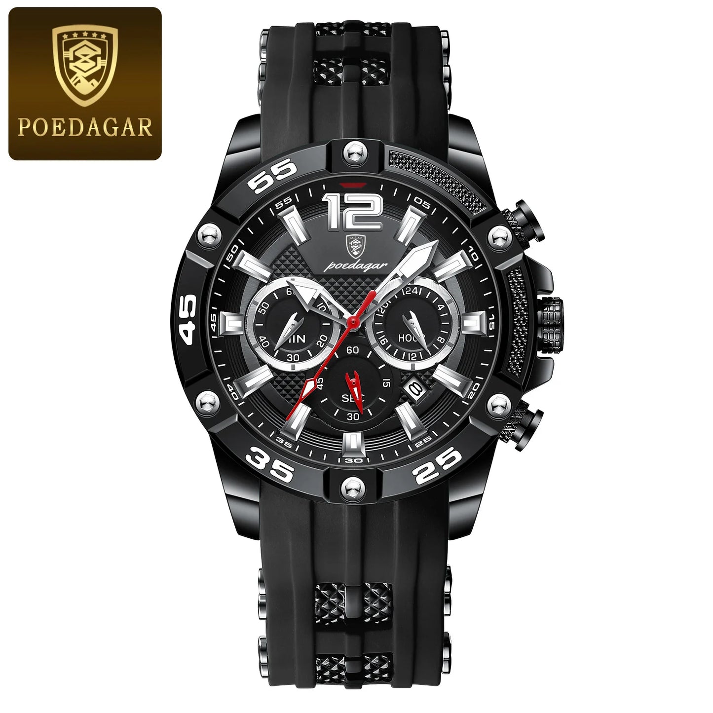 Men’s Chronograph Sports Watch Quartz Waterproof