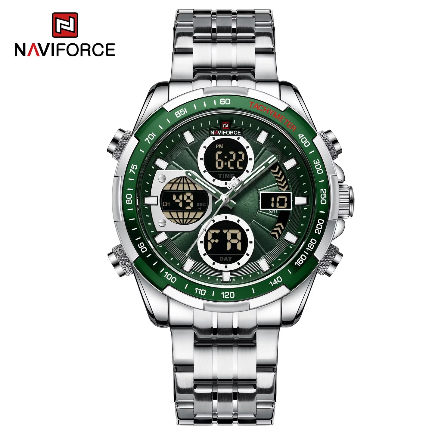 Men’s Military Chronograph Watch Quartz Analog-Digital