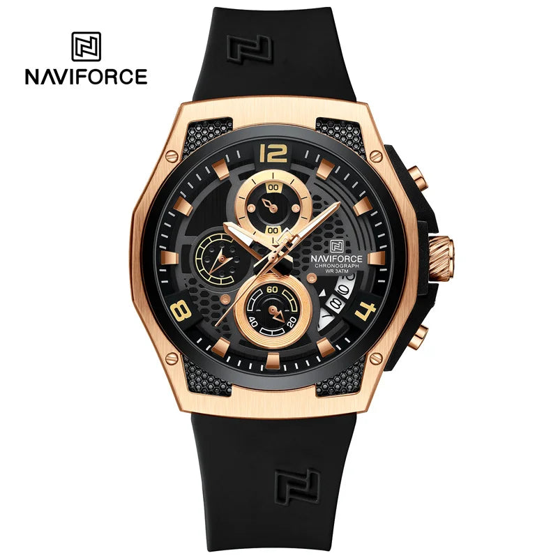 Men’s Sport Quartz Watch With Silicone Strap