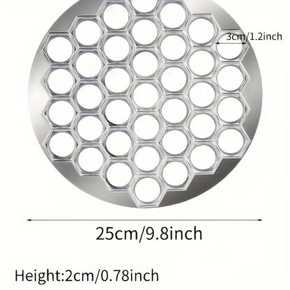 Aluminum 37-Hole Dumpling Maker – Multi-Use Ravioli Mold