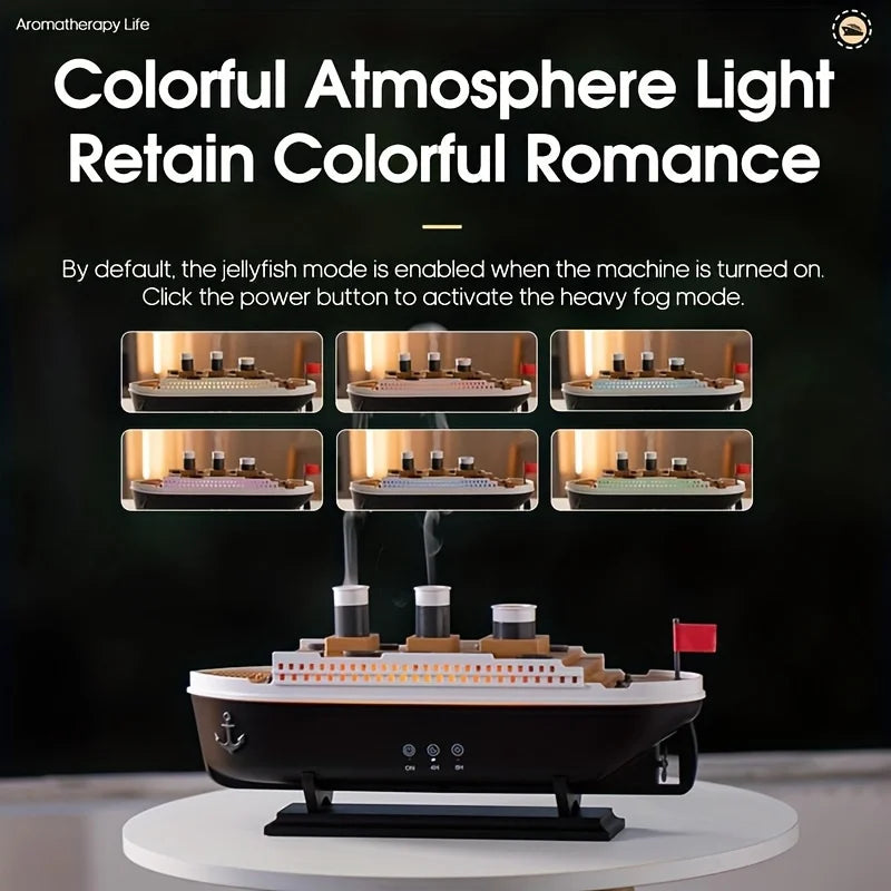 Titanic Ship Ultrasonic Humidifier With Remote Control