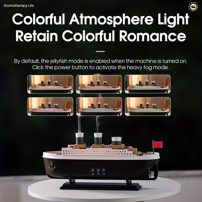 Titanic Ship Ultrasonic Humidifier With Remote Control