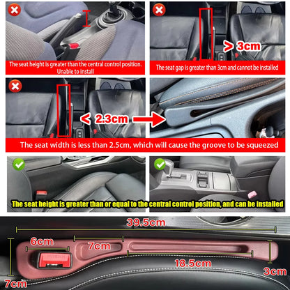 Car Seat Gap Filler Strip – Leak-Resistant Organizer