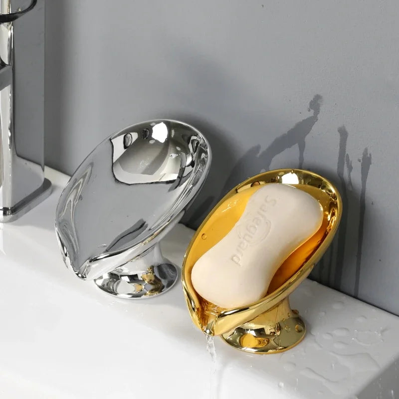 Ceramic Soap Dish With Drain – Elegant Bathroom Holder