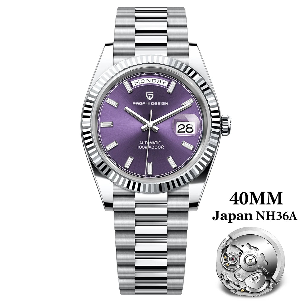 Men's Automatic Luxury Watch With Sapphire Crystal