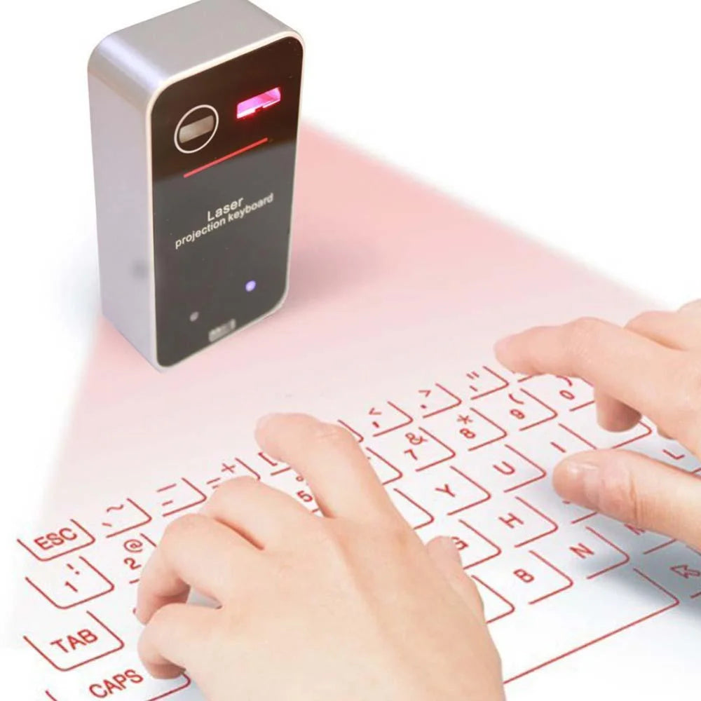 Wireless Laser Projection Keyboard for Mobile Devices