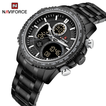 Men’s Analog-Digital Chronograph Watch Stainless Steel