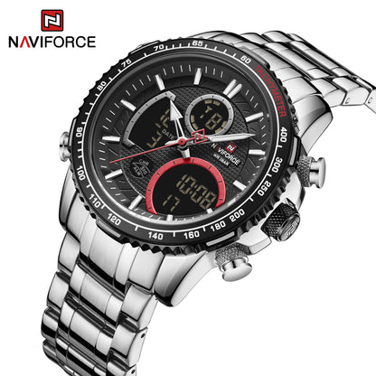 Men’s Analog-Digital Chronograph Watch Stainless Steel