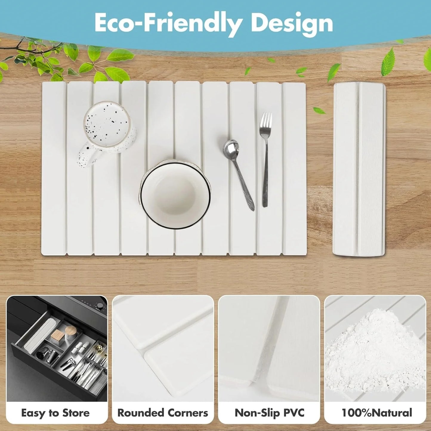 Stone Dish Drying Mat for Kitchen Counter – Quick-Dry