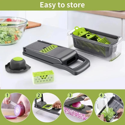 Multifunction Vegetable Chopper And Slicer – Easy-Clean