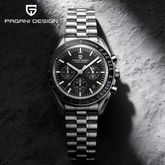 Men’s Moonwatch Chronograph Quartz Watch Sapphire Glass