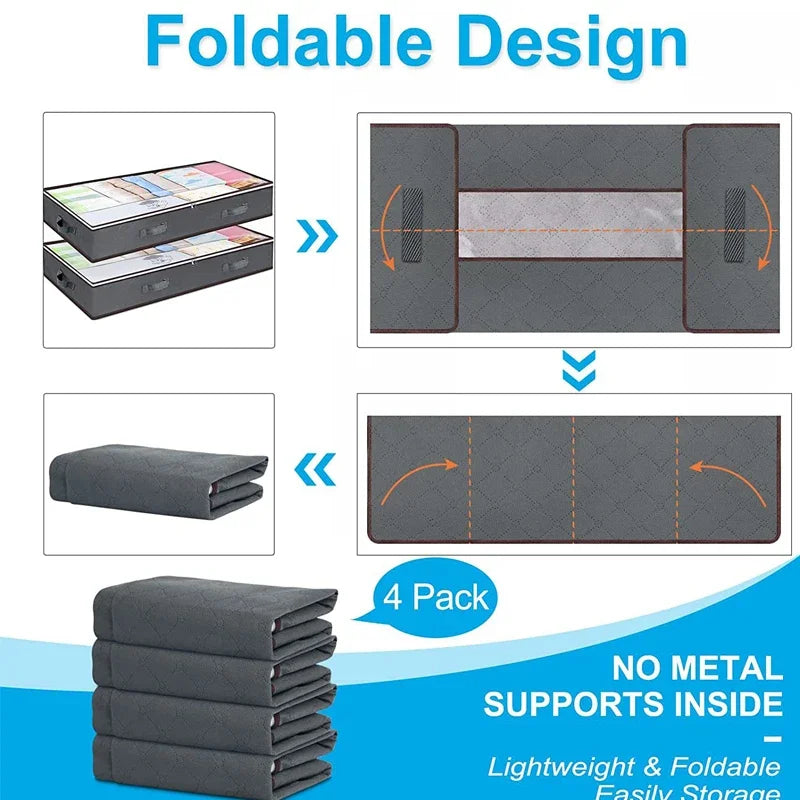 Non-Woven Underbed Quilt And Clothes Storage Bag