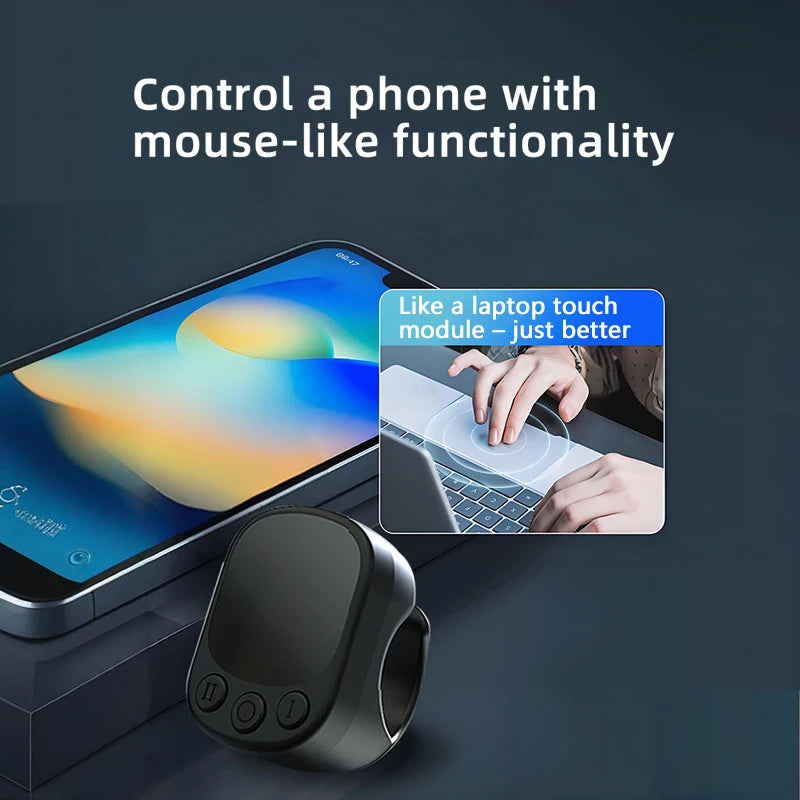 Bluetooth Ring Mouse Remote Control With Touchpad