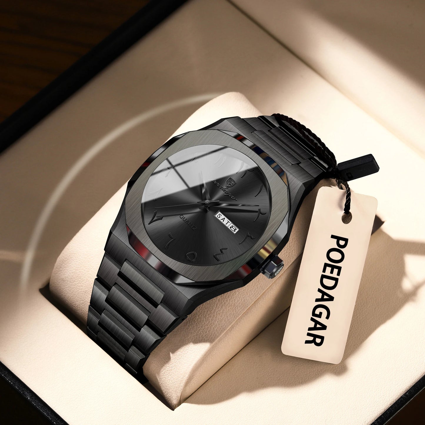 Men's Military Quartz Watch Stainless Steel Waterproof