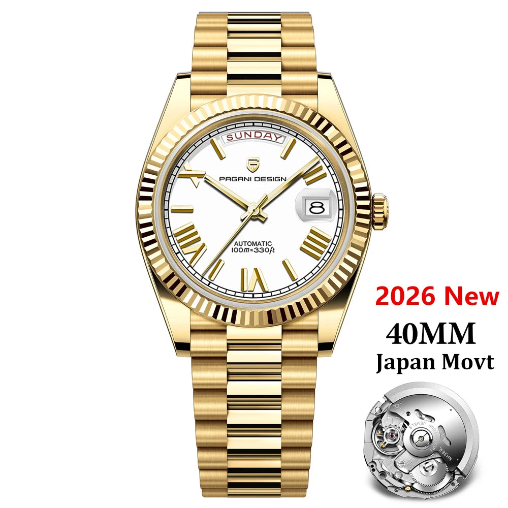 Men's Automatic Mechanical Watch With Sapphire Crystal