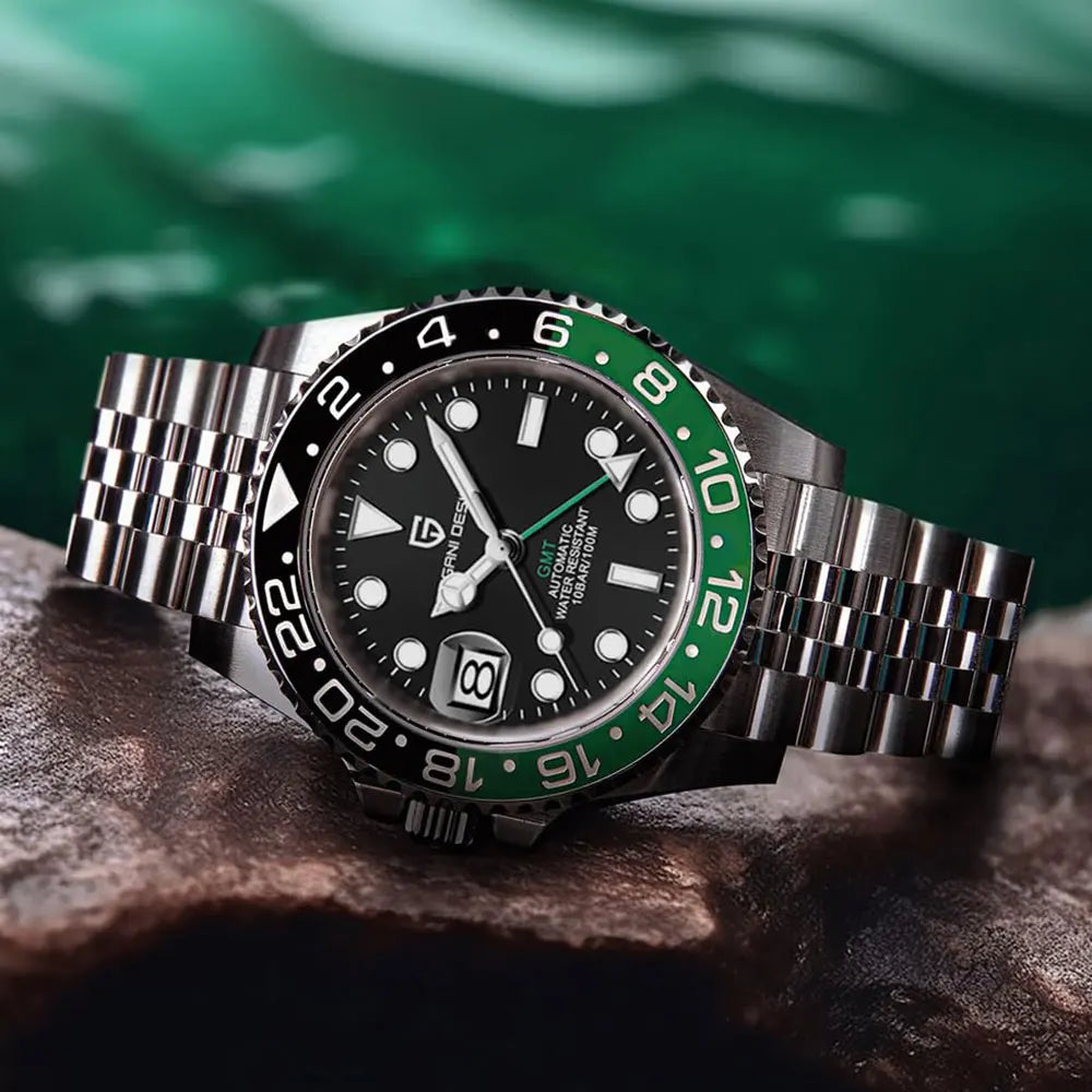 Men's GMT Automatic Watch Stainless Steel 40 mm