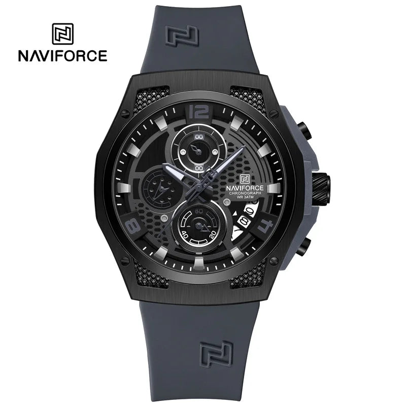 Men’s Sport Quartz Watch With Silicone Strap