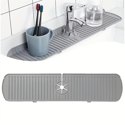 Silicone Faucet Splash Guard Mat For Sink Countertops