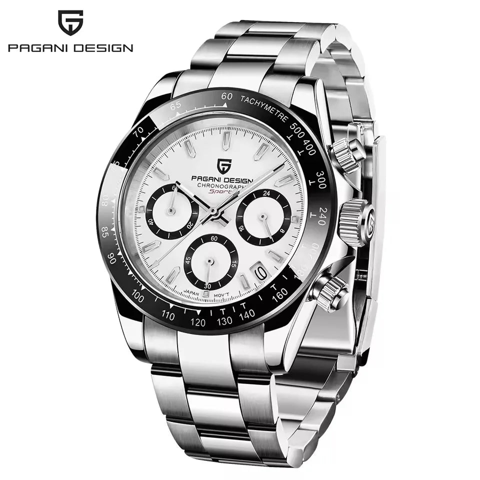 Men’s Quartz Chronograph Watch Sapphire Crystal 10 Bar